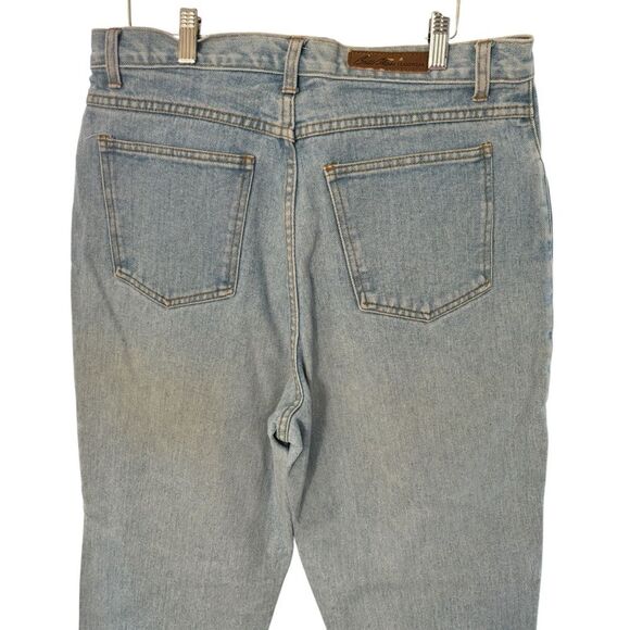 Bill Blass Women’s Vintage High Rise Easy Fit Light Wash Mom Jeans Sz 14 - Picture 5 of 10